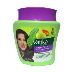 Dabur Vatika Maska s panenským olivovým olejem mandlemi a hennou 500G Dabur Vatika Maska s panenským olivovým olejem mandlemi a hennou 500G