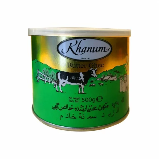 Ghí Pravé Přepuštěné Máslo Ghí (Khanum Butter Ghee) 500G Ghí Pravé Přepuštěné Máslo Ghí (Khanum Butter Ghee) 500G