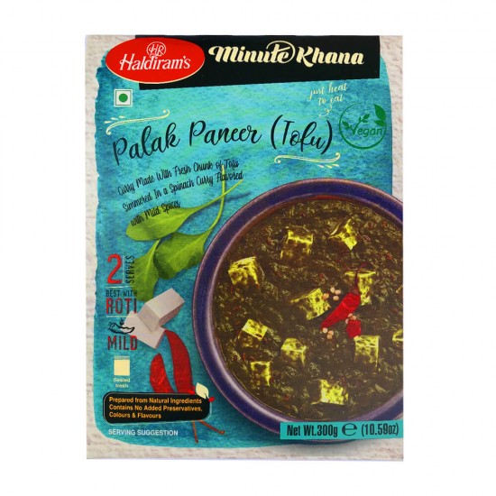 Haldirams Palak Paneer (Tofu) 300G