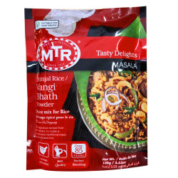 MTR Brinjal Rice / Vangi Bhath Powder (Směs koření pro Rýže) 100G MTR Brinjal Rice / Vangi Bhath Powder (Směs koření pro Rýže) 100G
