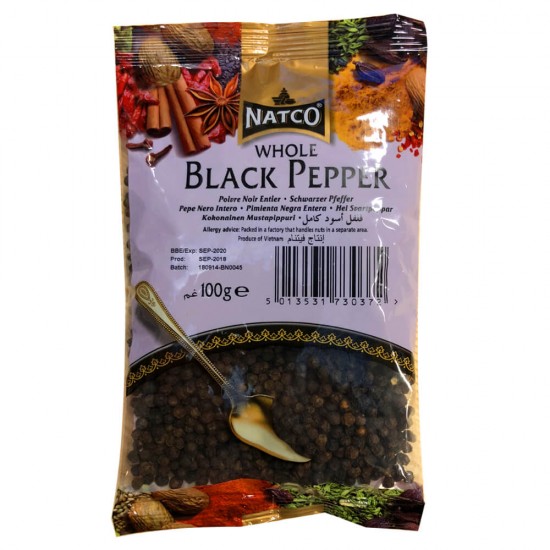 Natco Whole Black Pepper (100g)