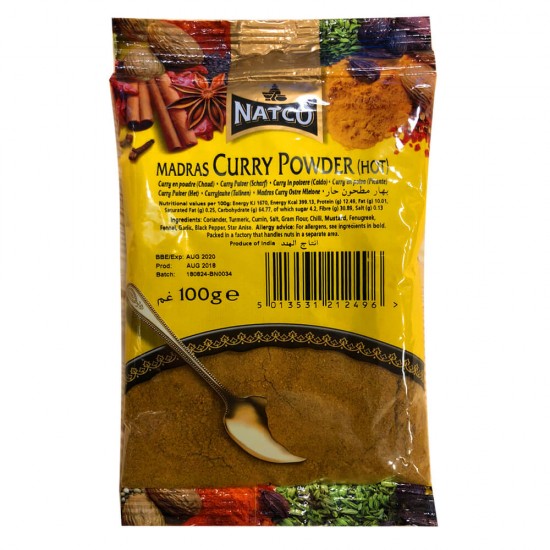 Natco Spicy Madras Curry Powder (100g) 