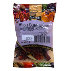 Natco Kashmiri Sušené Chilli (25g)  Natco Kashmiri Sušené Chilli (25g)