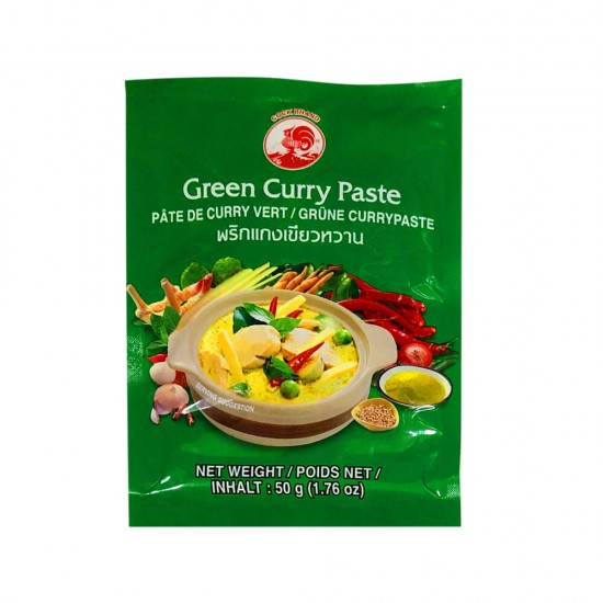 Thai Green Curry Paste Cock Brand 50G