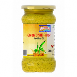 Ashoka Green Chilli Pickle In Olive Oil 300g