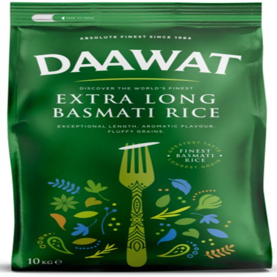 Daawat Extra Dlouhá Basmati Rýže (10Kg)