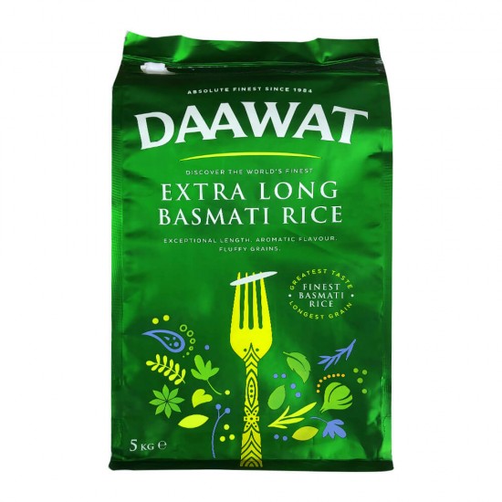 Daawat Extra Dlouhá Basmati Rýže (5Kg)