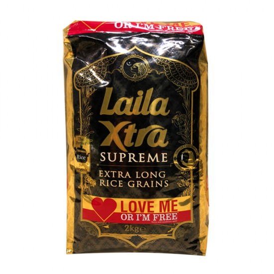 Laila Extra dlouhá Basmati Rýže (2Kg)