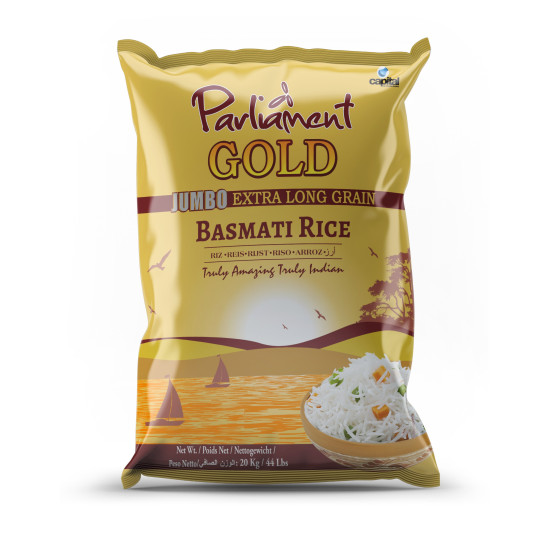 Parliament Gold Jumbo Extra Dlouhá Basmati Rýže 20KG