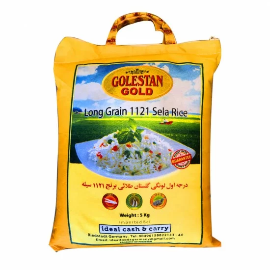 Golestan Gold Dlouhozrnná Sella Rýže 5KG Golestan Gold Dlouhozrnná Sella Rýže 5KG