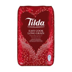 Tilda Předvařená Dlouhozrnná Rýže (Easy Cook Long Grain Rice) 500g