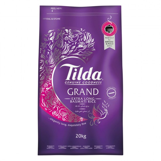 Tilda Grand Extra Long Basmati Rice (20Kg)
