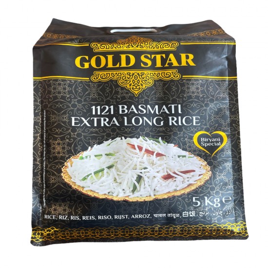 Gold Star Extra Long 1121 Basmati Rice (5Kg)