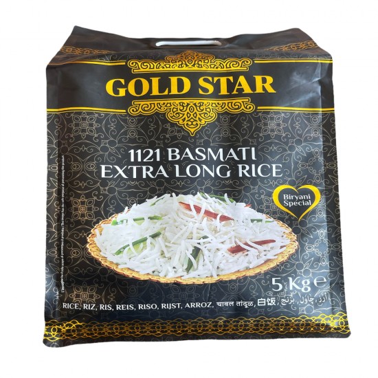 Gold Star dlouhá rýže 1121 Basmati 5KG