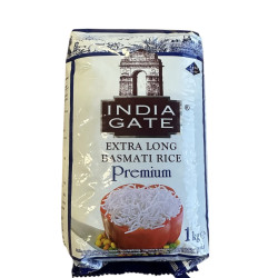 India Gate Prémiová Extra Dlouhozrnná Basmati Rýže 1KG India Gate Prémiová Extra Dlouhozrnná Basmati Rýže 1KG