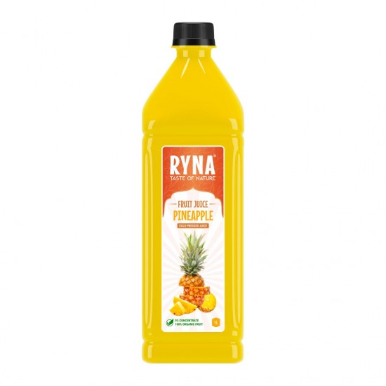 Ryna – chuť přírody  Ovocný džus – ananas 1LITR ( za studena lisovaný  100% organické ovoce)