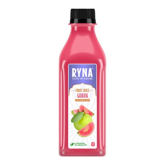 Ryna – chuť přírody  Ovocný džus – Guava 200ML  (za studena lisovaný  100% organické ovoce)