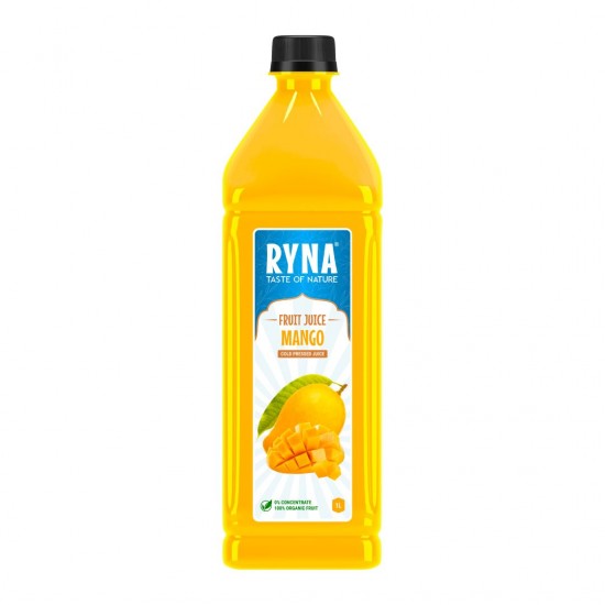 Ryna – chuť přírody  Ovocný džus – Mango 1Litr (za studena lisovaný  100% organické ovoce)