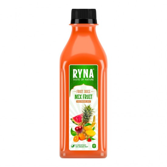 Ryna – chuť přírody  Ovocný džus – OVOCNÝ MIX  200ML  (za studena lisovaný  100% organické ovoce)