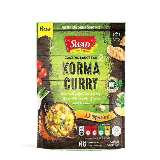 SWAD Korma curry hotová omáčka 250g