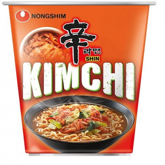Nongshim Kimchi Ramen Extra Pálivé Instantní Nudle s Příchutí Kimchi v Kelímku 75g Nongshim Kimchi Ramen Extra Pálivé Instantní Nudle s Příchutí Kimchi v Kelímku 75g