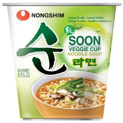 Nongshim Soon Veggie Korejská Zeleninová Instantní Polévka v Kelímku 67g Nongshim Soon Veggie Korejská Zeleninová Instantní Polévka v Kelímku 67g