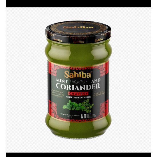 Sahiba Mátová a Koriandrová Chutney 275g Sahiba Mátová a Koriandrová Chutney 275g
