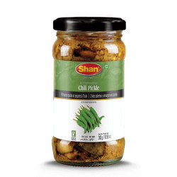 Shan Chilli Zelená Nakládané (Green Chilli Pickle) 300G