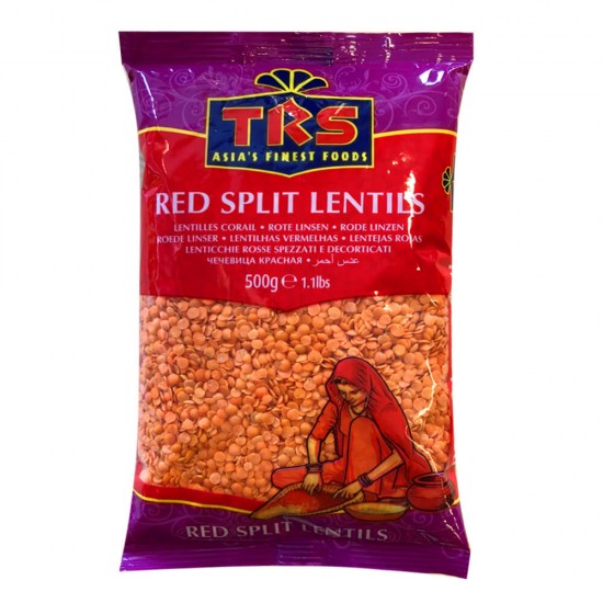 TRS Red Split Lentils (Masoor Dal) 500G