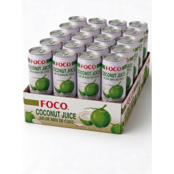 FOCO Kokosový Nektarový Nápoj 350ml Plechovka – Balení 24 ks