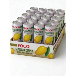 FOCO Mangový Nektarový Nápoj 350ml Plechovka – Balení 24 ks