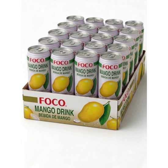 FOCO Mangový Nektarový Nápoj 350ml Plechovka – Balení 24 ks