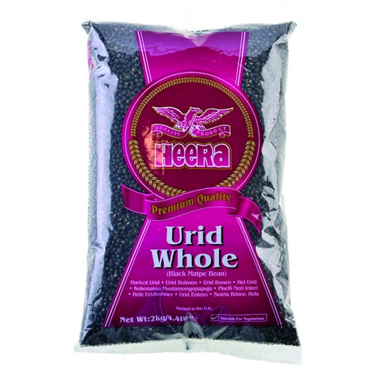 Heera Urid Beans Black (Whole) 2KG