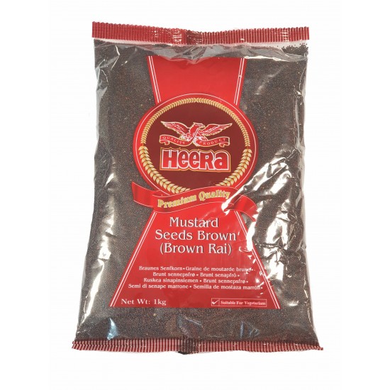 Heera Brown Mustard Seeds (Rye / Sarson) 1KG