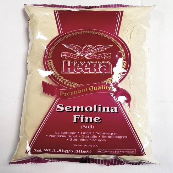 Heera Mouka Semolinová Hladká (Fine Semolina) 375G