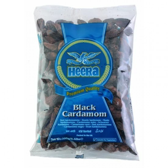 Heera Kardamom Černý Celý (Black Cardamom) 700G