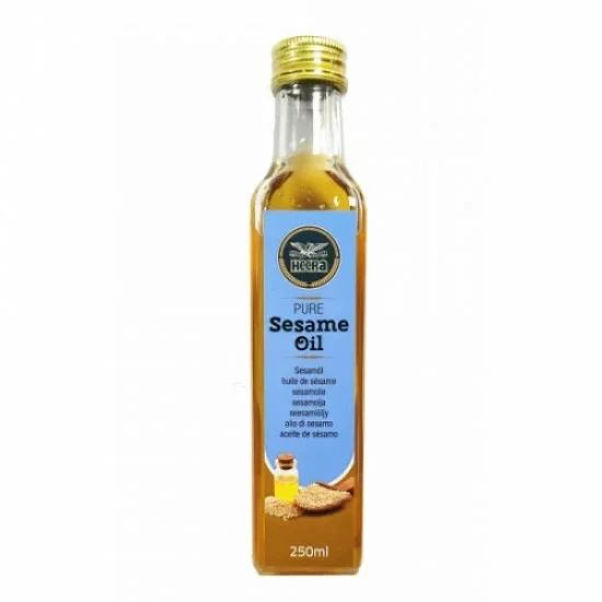 Heera Sezamový olej 100% (Heera Sesame Seed Oil) 250ML Heera Sezamový olej 100% (Heera Sesame Seed Oil) 250ML