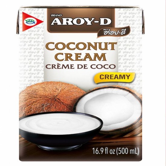 Aroy-D Kokosový krém 500 ml – 85 % kokos, extra hustý