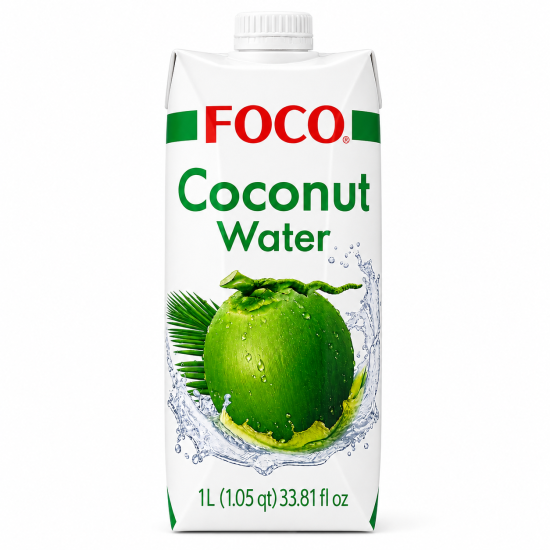 FOCO 100% Kokosová voda 1l – Coconut Water