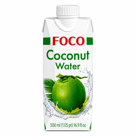 FOCO 100% Kokosová voda 500 ml