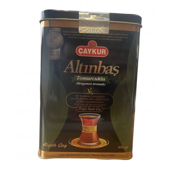 Caykur Altinbas černý čaj Earl Grey plechovka 400g