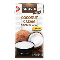 Aroy-D Kokosový krém 500 ml – 85 % kokos, extra hustý