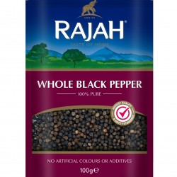 Rajah Whole Black Pepper 100g